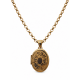 Pre Owned 9ct Rose Locket and Chain ZC55